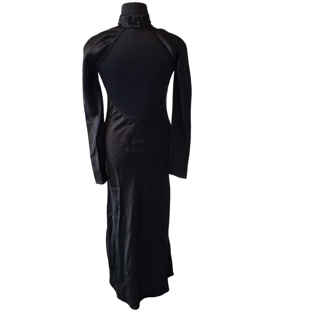 Anna October Black Audrey Maxi Dress Long Sleeve Gothic Fairy Core - Picture 7 of 11